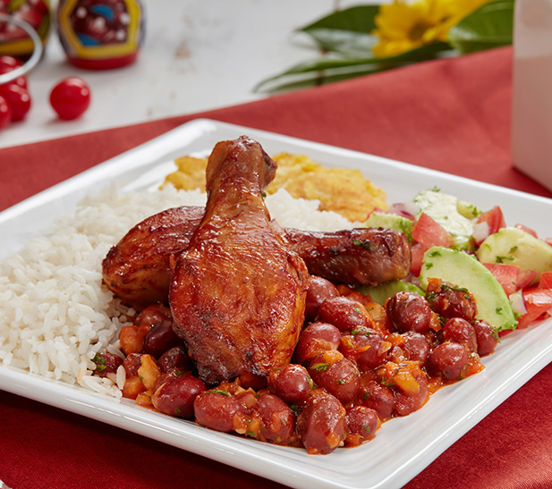 Bandeja Frijol Pollo